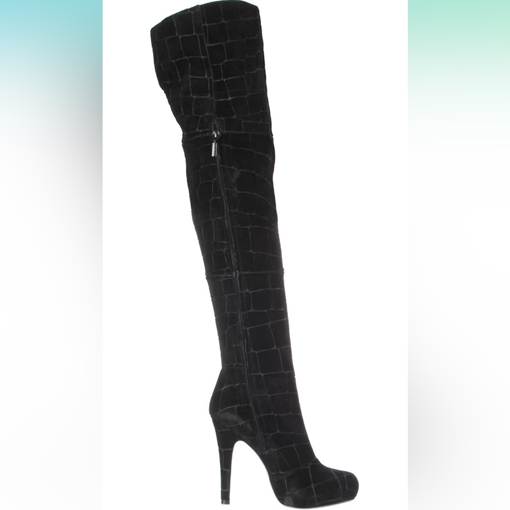 *NEW* Report Signature Fairfax 3, Suede Over The Knee Boots, Black, Sz 10